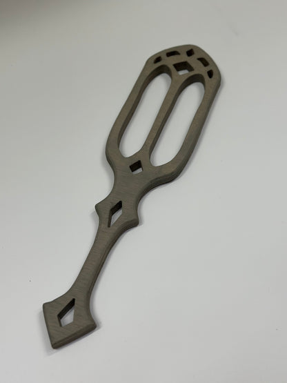 Gothic cathedral paddle – handcrafted hardwood BDSM toy
