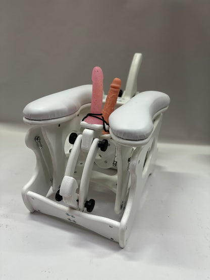 Intense Secret DP Double Rocker – Luxury Dual Positioning BDSM Chair (White/White)