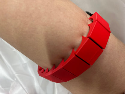 Unique BDSM pain play accessory – adjustable spiked cilicium strap for discipline