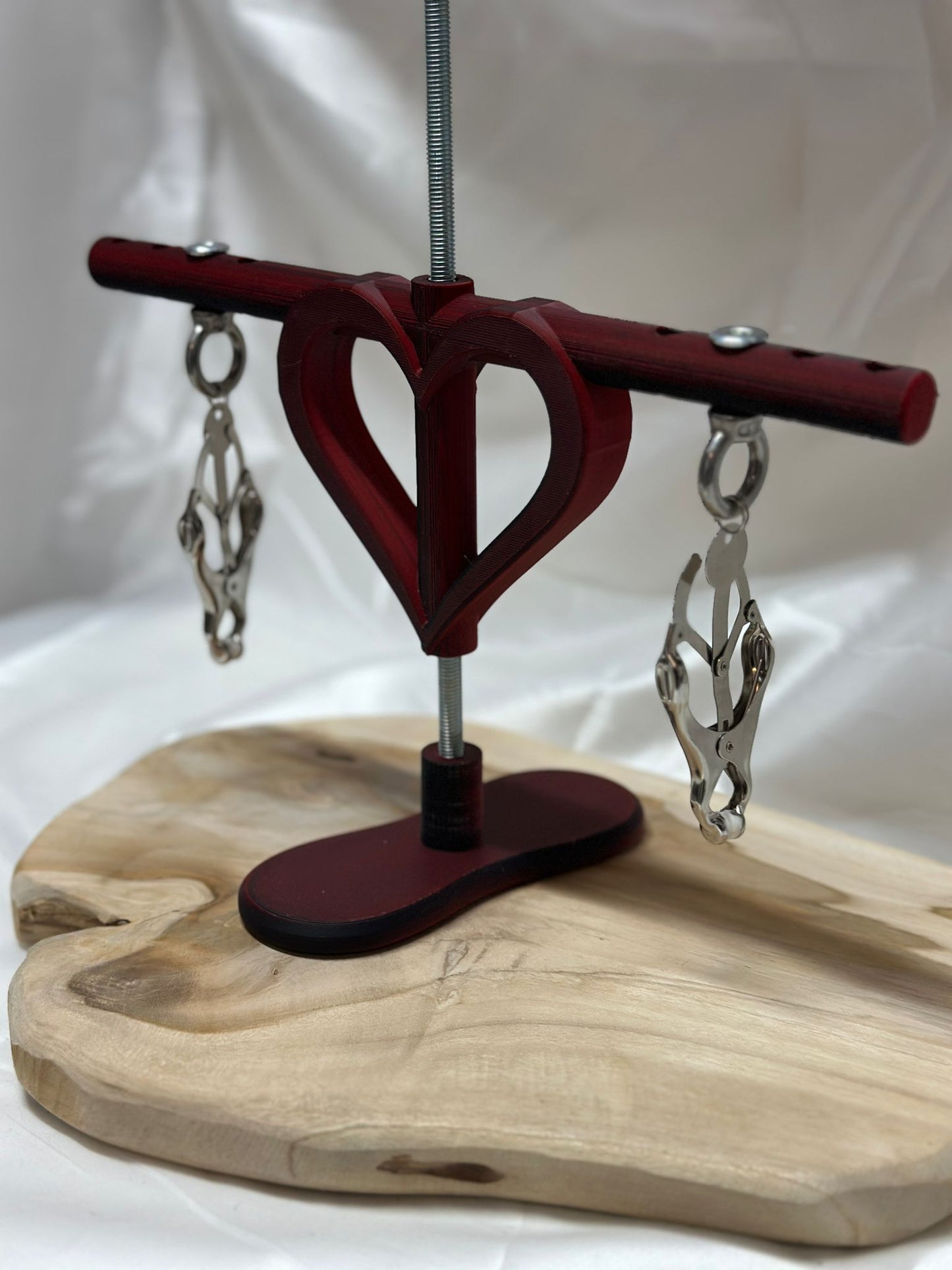 Adjustable Nipple Stretcher Tower | Tension Device with Clamp Options | Sensory & Fetish Play Accessory
