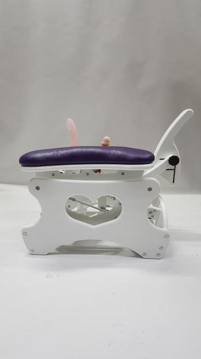 Intense Secret DP Double Rocker – Luxury Dual Positioning BDSM Chair (White/Purple)