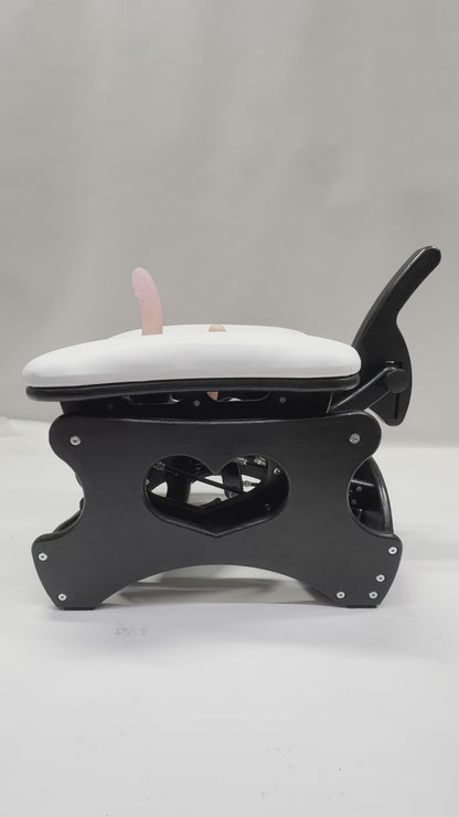 Intense Secret DP Double Rocker – Luxury Dual Positioning BDSM Chair (Black/White)