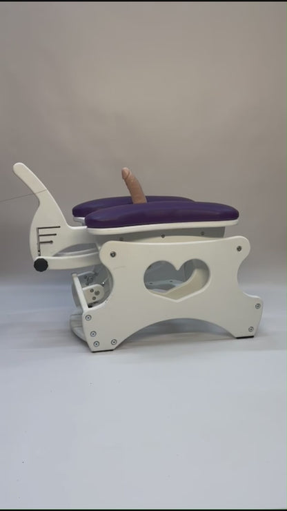 Intense Rocker – Luxury Adjustable BDSM Chair (White/Purple)