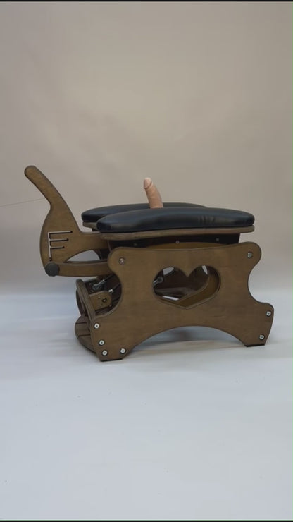 Intense Rocker – Luxury Adjustable BDSM Chair (Brown/Black)