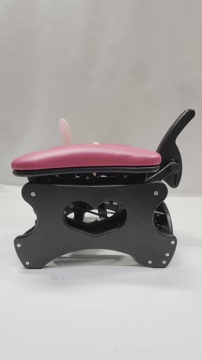 Intense Secret DP Double Rocker – Luxury Dual Positioning BDSM Chair (Black/HotPink)