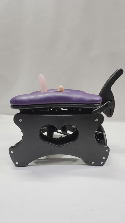 Intense Secret DP Double Rocker – Luxury Dual Positioning BDSM Chair (Black/Purple)