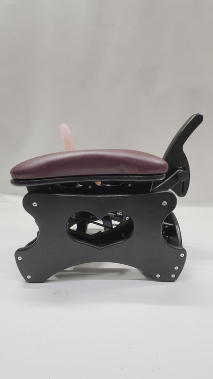 Intense Secret DP Double Rocker – Luxury Dual Positioning BDSM Chair(Black/Bordeaux)