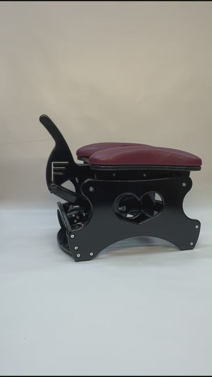 Intense Rocker – Luxury Adjustable BDSM Chair (Black/Bordeaux)