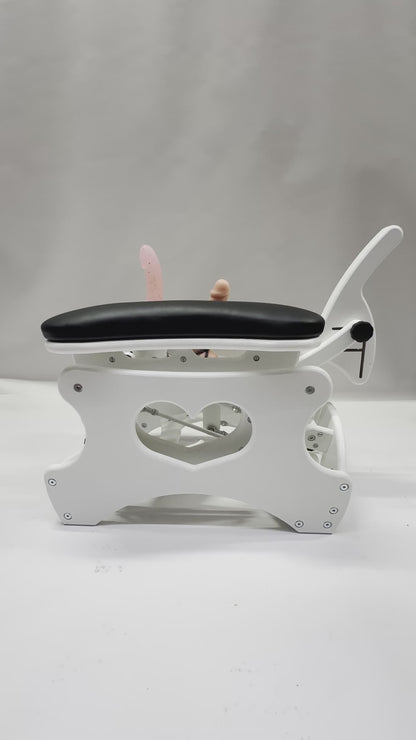 Intense Secret DP Double Rocker – Luxury Dual Positioning BDSM Chair (White/Black)