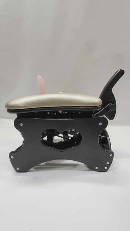 Intense Secret DP Double Rocker – Luxury Dual Positioning BDSM Chair (Black/Champagne)