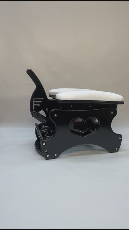 Intense Rocker – Luxury Adjustable BDSM Chair (Black/White)