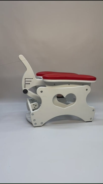 Intense Rocker – Luxury Adjustable BDSM Chair (White/Red)