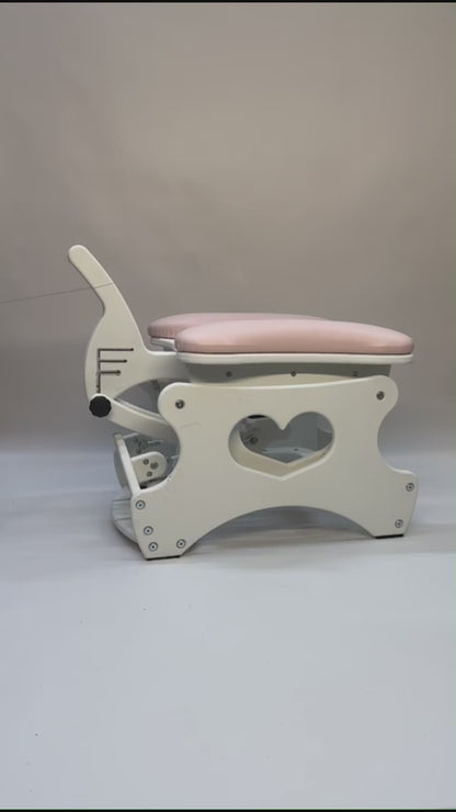 Intense Rocker – Luxury Adjustable BDSM Chair (White/Pink)