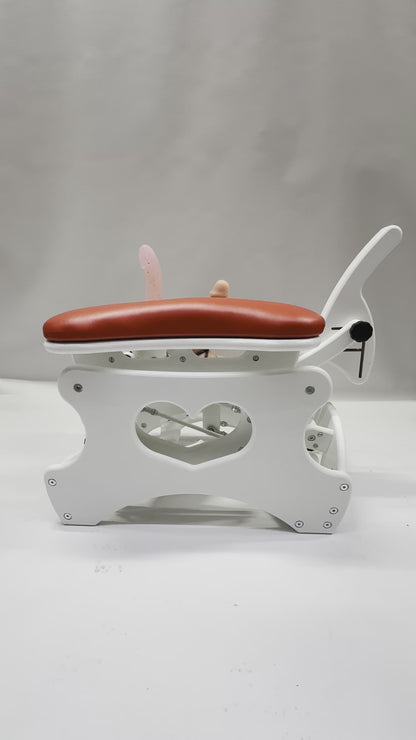 Intense Secret DP Double Rocker – Luxury Dual Positioning BDSM Chair (White/Red)