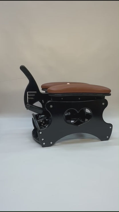 Intense Rocker – Luxury Adjustable BDSM Chair (Black/Cognac)