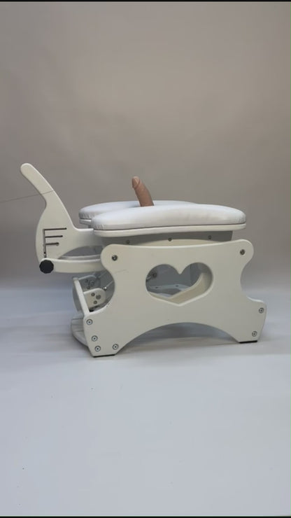 Intense Rocker – Luxury Adjustable BDSM Chair (White/White)